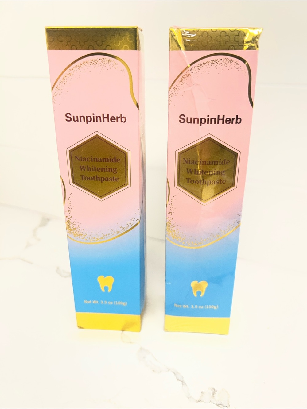 Niacinamide Whitening Toothpaste - Pink/Blue